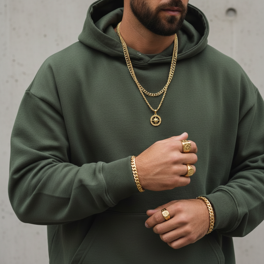 Banner variación 5 - Sudadera oliva