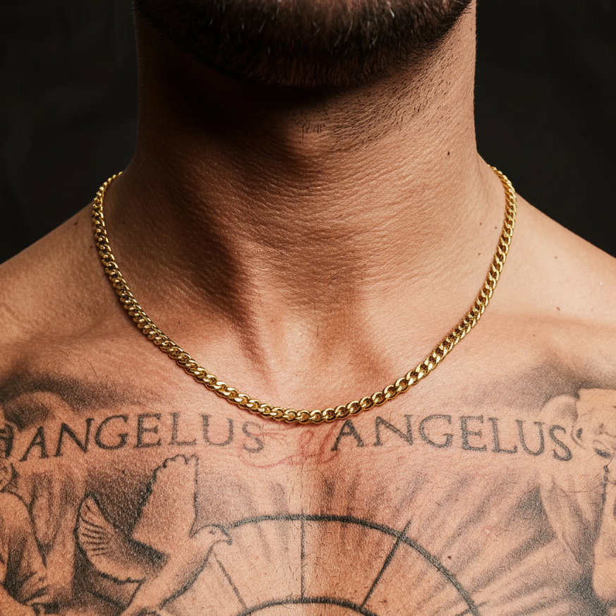 Cadena dorada - tatuajes